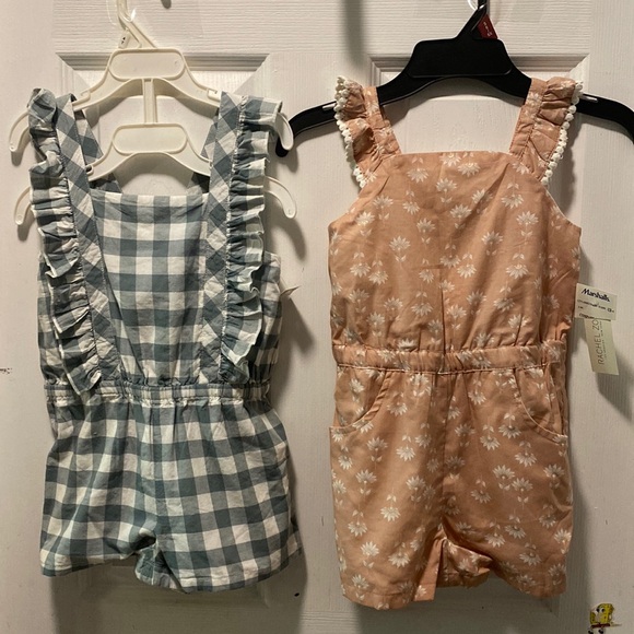 Rachel Zoe Other - Rachel and Zoe Rompers Girls 4T lot of 2 jumper outfits